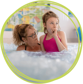 Girl in Hydrotherapy pool